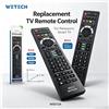 NONE Telecomando sostitutivo per televisori smart Panasonic, con tasto di accesso rapido a Netflix e portata operativa superiore a 8 metri. Telecomando per televisori domestici.