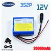 Kedanone Nuova batteria agli ioni di litio 3S2P 12V 20000mAh 18650 2026, batteria 12,6Ah, scheda di protezione BMS per pacco batteria al litio + caricabatterie
