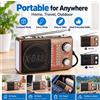 NONE Radio portatile Bluetooth, ricevitore AM/FM/SW a 4 bande, ricaricabile, con torcia e funzione di riproduzione musicale MP3.