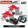 Makita Batteria Makita BL1860B 18V 6.0Ah LXT agli ioni di litio + caricabatterie rapido DC18RC, kit completo, indicatore di carica, spina EU/US, spedizione gratuita.