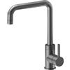 Newform - Real miscelatore lavello bocca quadra girevole [PVD brushed gun metal] - 63420.59.064