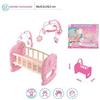 HUNGARY TOYS Culla a dondolo per bambole con accessori,Eta 3+