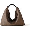 BORBONESE BORSA HOBO PLIE MEDIUM - 910102060195X11 - naturale