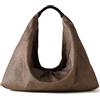 BORBONESE BORSA PLIE HOBO LARGE - 910102070195X11 - naturale