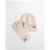 BARBOUR SET CON GUANTI E BERRETTO PENDLE - LGS0108 - crema