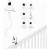 VINDENI Supporto Baby Monitor, Supporto Telecamera Culla, con Attacco a Vite 1/4 | Piegare a Piacere, Compatibile con Philips Avent/Momcozy/ieGeek BOIFUN/GHB/Hellobaby