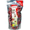 Fischer Big Pack DUOPOWER Tasselli universali 6 x 30 mm confezione 240 pezzi, fissaggi bi-materiale per muro, cartongesso, calcestruzzo, mattoni pieni e forati