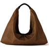 BORBONESE BORSA PLIE HOBO LARGE - 910102070195264 - castagno