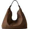 BORBONESE BORSA HOBO MEDIUM - 910103730299280 - ebano