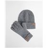 BARBOUR SET CON GUANTI E BERRETTO PENDLE - LGS0108 - grigio