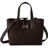 BORBONESE BORSA BAULETTO MEDIUM - 91010215AH1219 - cioccolato