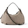 BORBONESE BORSA HOBO MEDIUM - 91010365AH1X11 - naturale