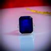 Handmade Beauty Tanzanite Gemma 925 Argento Sterling Handmade Anello Tutte le Misure