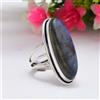 Natale Pietra Labradorite 925 Argento Sterling Mano Anello Tutte le Misure GA-5