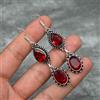 Orecchini Artigianali In Argento 925 Con Gemme Naturali Mozambique Granato S-40
