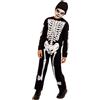 RUBIE'S Rubies costume skelito per bambino e bambina, tuta stampato e cappuccio, ufficiale, scheletro, skeletons per halloween, feste e cosplay tg. 11/13 anni