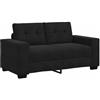 vidaXL Divano Divanetto Nero 160x77x82 cm in Velluto