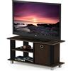 Furinno Simplistic Porta TV, Legno, Marrone (Columbia Walnut/Dark Brown), 32.51 x 80 x 38.35 cm