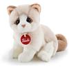 Trudi Gattino Brad bianco/beige Gatto peluche gioco, regalo di Natale e compleanno, riproduzione realistica | 15x19x20cm taglia S | Classici gatti peluche | modello 20872