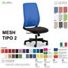 SEIPO MESH TIPO 2 MH0019 Poltrona schienale alto in rete Movimento sincronizzato "R2" SEIPO ECOPELLE D2