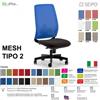 SEIPO MESH TIPO 2 MH0020 Poltrona schienale alto in rete Movimento sincronizzato "R4" SEIPO TESSUTO V