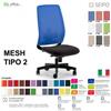 SEIPO MESH TIPO 2 MH0020 Poltrona schienale alto in rete Movimento sincronizzato "R4" SEIPO ECOPELLE D2