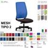 SEIPO MESH TIPO 2 MH0021 Poltrona schienale alto in rete Movimento sincro traslatore "Z" SEIPO TESSUTO V