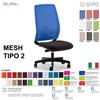 SEIPO MESH TIPO 2 MH0021 Poltrona schienale alto in rete Movimento sincro traslatore "Z" SEIPO ECOPELLE D2