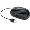 Kensington K72339EU Mouse Pro Fit Portatile con Cavo Riavvolgibile, Mouse con Cavo USB Ottimo in Movimento, Dimensioni Ridotte con Rotella di Scorrimento, Compatibile con Windows e Mac