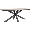 BIZZOTTO TAVOLO ISACCO 180X90 ANTRACITE 0664218