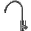 Newform - Real miscelatore lavello bocca tonda girevole [PVD brushed gun metal] - 63421.59.064