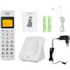 Gistuch Telefono cordless espandibile con display LCD, supporta 5 ricevitori, telefoni fissi per ufficio, negozio e casa