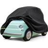 OAK Telo copriauto per Fiat Topolino, spessore 210D, imbottito per Fiat Topolino, orlo elastico + cinghie antivento, protezione per tutte le condizioni atmosferiche