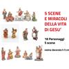 Frisa Presepi Scene Vita e Miracoli Gesù - resina h 5 cm