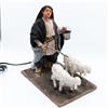 Frisa Presepi Pastore con Due Pecore - mov h 30 cm