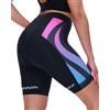 Sportneer Pantaloncini da Ciclismo da Donna, Imbottiti, ad Asciugatura Rapida, Elasticizzati, con Imbottitura 4D, Pantaloncini Sportivi Corti da Donna, con Imbottitura più Ampia e densa