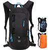 LOCAL LION Zaino MTB, Zaino Bicicletta 6L, Zaini Ciclismo Enduro Leggero con Parapioggia Impermeabile e Copricasco, Zainetti per Idratazione Sciare Moto Running Mountain Bike Unisex Uomo Donna