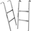 Deuba Scaletta per Trampolino da Giardino 2 o 3 Gradini Resistente ai Raggi UV Scala di Accesso per Tappeto Elastico