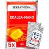 TerraTherm Scaldamani, attivati a Contatto con l'Aria | per 12 ore di mani calde, 5, 10 o 30 paia, calore benefico, Scalda mani tascabili