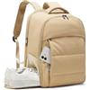 VENATIN Zaino Ryanair 40x20x25,Bagaglio a Mano 40x30x20 per Wizz Air, Zaino da Viaggio 24L Borsa da Cabina per Donna Uomo, Lavoro e Scuola Trekking,Borse per Scarpe,Giallo beige
