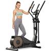 Aeriflo Ellittica da Casa Professionale, Passo 42 cm, Volano 8 kg | Ellittica con resistenza magnetica a 16 livelli, portata 150 kg, Bluetooth e app, ultra silenziosa, 80% preassemblata