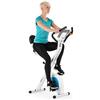 KLAR FIT CAPITAL SPORTS Azura Air - Cyclette da Camera, Bici Cardio, Ergometro, Pieghevole, Fitness Bike, Computer Allenamento, Cardiofrequenzimetro, Sella Ergonomica, Resistenza a 8 Livelli