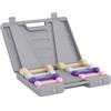 HOMCOM Manubri Pesi 10kg con Valigetta 4 Paia Viola Grigio | Set Manubri Palestra, Colorati, 2x0.5kg, 2x1kg, 2x1.5kg, 2x2kg