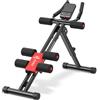 FLYBIRD Attrezzo per Addominali, Macchina Addominale Regolabile per Allenamento Corpo Intero Palestra Casa, Attrezzatura Forza Modellazione, Allenatore Vita Piegabile Adatto Principianti