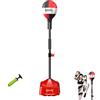 MAGIC SELECT Punching Ball Regolabile, Palla da Boxe da Terra con Rimbalzo 360° e Base con Ventose. Sacco da Boxe Verticale per Allenamento Casa, Fitness, Kickboxing, Bambini e Adulti