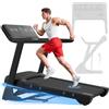 Cowmew Tapis Roulant con Inclinazione 20%,1-20 km/h 7CV App-Compatibile | Tapis Roulant Pieghevole con Ampia Superficie di Corsa, Carico 200KG, Display LCD, Sensore di Pulsazioni per Casa