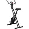 HOMCOM Cyclette Professionale con Altezza Regolabile 48x73x116 cm Nera | Cyclette Pieghevole, Resistenza Regolabile, in Acciaio e PP