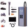Mepham Pompa ad aria elettrica, compressore portatile e pompa elettrica per bici (150 PSI) con luce LED e arresto automatico, adatta per auto, bici elettriche, moto e palloni.