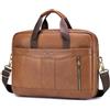 BAGZY Borsa 24 Ore Uomo Ventiquattrore Pelle Borsa Porta PC 15.6 Pollici Borsa Uomo Lavoro Borsa Porta Documenti Cartella Portadocumenti Uomo Borsa Business Uomo Borsa a Tracolla Regalo Uomo