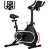 SPORTNOW Cyclette Professionale Magnetica con Volano da 4kg Display LCD | Cyclette da Casa, Manubrio e Sellino Regolabili